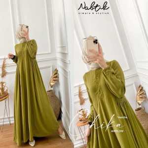 GAMIS CRINKLE CHIKA XXXL JUMBO LD 130 - 140 CM & STANDAR LD 110 CM