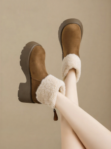 Josiny | New Winter Furry Insulated Thick Soled Short Boots