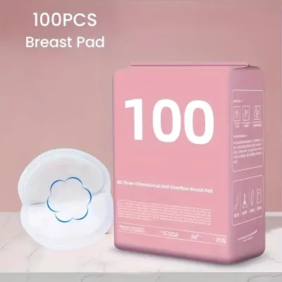 100PCS Anti-overflow milk pad summer thin lactation period disposable thin breathable milk separation pad milk intimate love