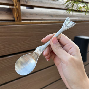 High Quality 18/10 Stainless Steel Spoon Soup Spoon Dining Fish Serving Creative Style Home Use Handmade Dinnerware Utensils