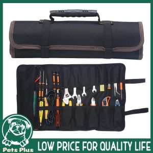 ★Same Day Shipping★ Roll Tool Roll Multi-Purpose Tool Roll Up Bag Wrench Roll Pouch Hanging Tool Zipper Carrier Tote Tools-Roll-Bag