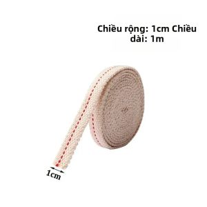 Bấc Đèn Dầu 1-45m/cuộn Bấc Bông Dệt Dẹt 10/12/15/20mm Dùng Làm Nến