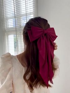 SIGVARD - Jepit Rambut Pita Korea Panjang Dasi Kupu - Kupu Besar Aksesoris Fashion Wanita KCR15