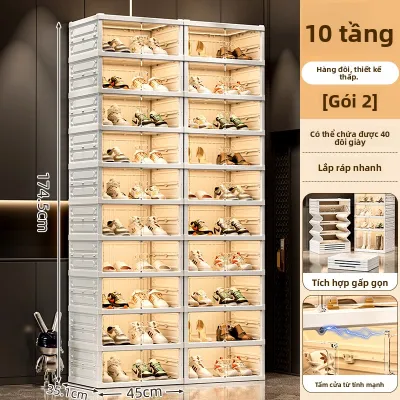 MEIZHUFU | Tủ Đựng Giày Trong Suốt Gấp Gọn