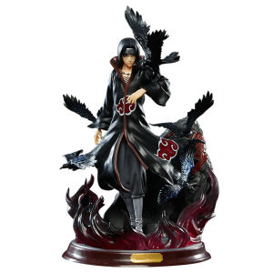 Bandai | 28cm Popular Naruto Anime Model Uchiha Itachi Statue Toy Home Decor Ornament for Boyfriend Gift