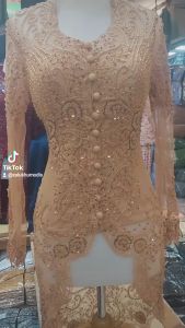 Atasan Kebaya Wanita Kerah Sunda Tile Payet / Kebaya Pengantin Wanita