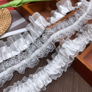 Ruy Băng Viền Ren Trắng Cao Cấp Phụ Kiện Váy Lolita DIY Vật Liệu Thủ Công May Vá Ruy Băng Viền Ren Viền Nấm