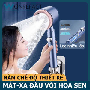 Vòi hoa sen massage đầu năm chế độ đầu vòi sen cầm tay lọc đầu vòi tắm tiết kiệm nước kích cỡ phổ thông rời