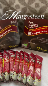 Mangosteen Coffee Plus | Herbal Instant Coffee Drink Mix | 10 Sachets per Box | BRO JOES
