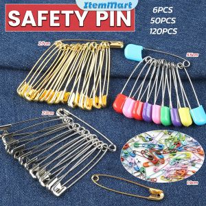 ItemMart Multifunctional Safety Pin: Golden/Silver/Colorful Newborn Clip Diaper Clip