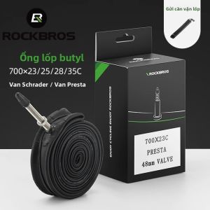 Ruột Xe Đạp ROCKBROS 700C Dành Cho Xe Đạp Đường Trường Van Schrader/Presta Chất Liệu Cao Su Butyl Kích Thước Ruột Xe 23C 25C 28C 35C