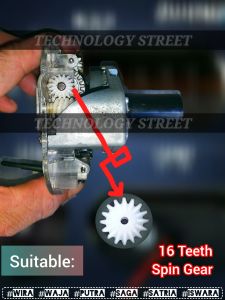Universal 16 Teeth Odometer Gear Trip Meter Spin Gear For Old Proton Car Wira/Waja/Putra/Saga/Satria & Iswara