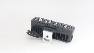 KEVANLY | 1x Motorcycle LED Spotlight Dual Color White Yellow Flash Fog Light Headlight Warning 4 Model 3 Lines for Truck Car SUV UTV ATV