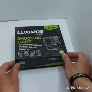 SHOOTING LIGHT R8 42W LUXIMOS NINE KOTAK 2 WARNA ADA MODE KEDIP/ FLASH LAMPU SOROT MOTOR DAN MOBIL