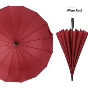 GUANGMANZHI | Logo Printed Long Handle Outdoor Solid Color Business Automatic Umbrella