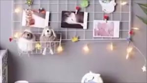 HIJANG 52x35 WALL GRID Hiasan Dinding Dekorasi Kamar Aesthetic Mesh Board Pajangan Foto
