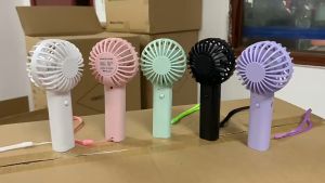 Mini Fan Electric fan Mini Fan Rechargeable High Speed Small fan easy to store and carry around Small Fan 3 Gears Strong Wind Suitable For Summer Outdoor Camping Handheld Small Fan Portable High Speed Rechargeable Fan 
