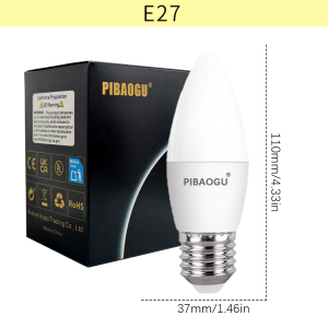 6PCS E27 E14 LED Candle Lamp Light Bulb AC85-265V Led Lights LED Chandelier Lamp For Home Office Decoration Lighting Living Room