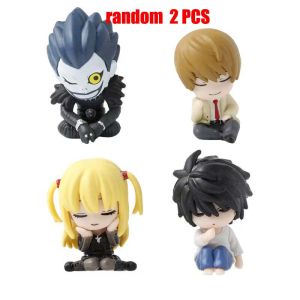 Bandai | 2026 Q-version Death Note Sleeping Character Lawliet Light Yagami Misa Amane Ryuk Cute Mini Character Car Decoration Anime Gift