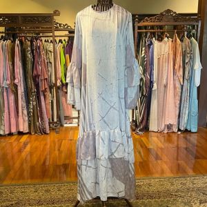 Bellina Dress by Dian Pelangi LIMITED EDITION Busana Muslim Baju Maxi Gamis Abaya Kaftan Gaun Pesta Pernikahan Kondangan Lebaran Casual Formal Wanita Hijaber Cantik Anggun Modis Simple Elegan Modern Mewah Model Korea Terbaru Motif Batik Abstrak Kekinian
