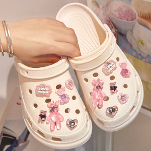 Jibbitz Charms Shoes Accessories Cute Pink Love Gloomy Bear Diy 3D Shoes Decorative Shoes Buckle for Crocs