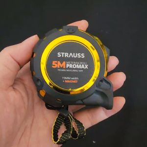 STRAUSS PROMAX Meteran Karet Magnet 5 Meter - Roll Meter 5M x 19MM