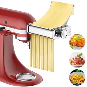 Phụ Kiện Làm Mì 3 Trong 1 Gvode Dành Cho Máy Trộn Đứng Kitchenaid Máy Cán Mì Bằng Nhôm Máy Cắt Mì Spaghetti Máy Cắt Mì Ý Phụ Kiện Làm Mì