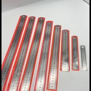 OFM-A107 Penggaris Besi 30CM Stainless Steel Ruler 50CM Penggaris 15CM Serbaguna Perlengkapan
