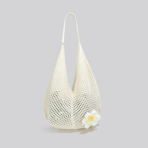 Large Capacity Woven Underarm Tote Bag Womens New Summer Casual Beach Vacation College Bag Single Shoulder Leisure Polyester