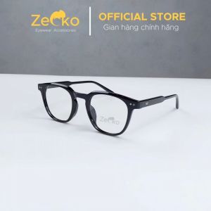 Gọng kính vuông nam nữ đổi màu giả cận Zecko EGC24 chống ánh sáng xanh tia UV