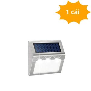 6 Đèn LED Năng Lượng Mặt Trời Bằng Thép Không Gỉ Đèn Chiếu Sáng Cầu Thang Ngoài Trời Cho Sân Vườn Sân Sau Hiên Nhà Đèn Hàng Rào Tự Chứa Năng Lượng