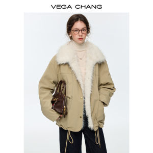 VEGA CHANG | Áo Khoác Lông Vũ Bền Với Cổ Lông