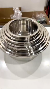 Âu Thau Trộn Inox 304 Sâu Lòng Đa Năng 22–40cm Trộn Bột Rửa Rau Ướp Thịt Nấu Ăn – An Toàn