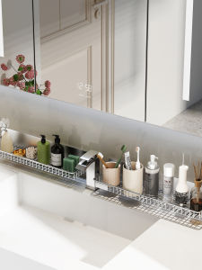Multifunctional Bathroom Storage Rack Wall-Mounted No-Drilling Required