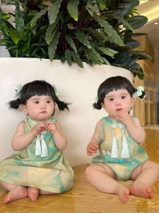 Stylish New Chinese Style Baby Clothes Summer Newborn Boys Girls Short Sleeve Romper Vest Toddler Kids Fashionable All-in-One