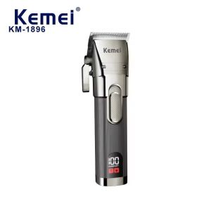 Kemei KM-1896 Hair Clipper Professional Hair Beard Trimmer Fourth gear adjustment Electric Razor Shaver for Men Grooming Kit Barber Haircut Shaving