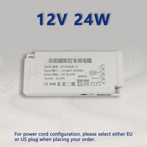 AC110V 220V to DC 12V 24V Lighting Transformer LED Cabinet Light Strip Light Power Supply DuPont Port Driver 24W 36W 60W 100W