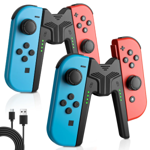 สําหรับสวิทช์ชาร์จ Grip สําหรับ Joycon Handle แท่นชาร์จสําหรับ Nintendo SWITCH/สวิทช์ Lite/สวิทช์ OLED อุปกรณ์เสริม