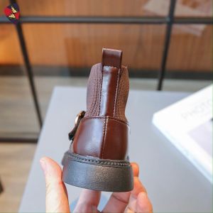 Katerina Fashion Korean Ankle Garter Boots Shoes Plain Kids For Girl #H-93S