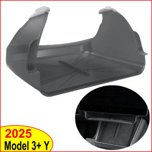 for Tesla Model Y Juniper 2025 Launch Model 3 Highland 2024 Hidden Storage Box Car Under-Screen Display Hanging Organizer Tray