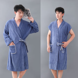 FANGHUIMAOJIN | Mens Quick-Drying Wearable Bath Robe