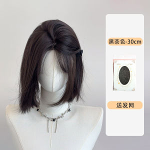 Dreamy Youth Front Lace Wig Womens Short Hair One Cut Natural Looking Full Head Cover Style Sweet Cute Face Shaping Hair Extensions