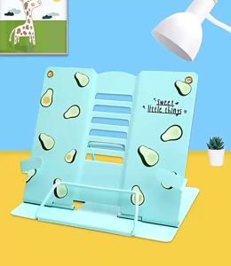 SG seller🎀Desk Book Stand Document Holder Heavy Duty Metal Reading Stand Black for Book Magazine Menu iPad
