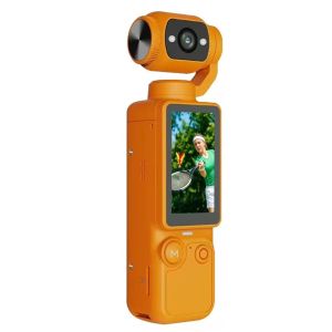 Camera Gimbal Bỏ Túi 4K Máy Quay Phim Cầm Tay Chống Rung Với Độ Phân Giải 75MP 330 ° Màn Hình Cảm Ứng 1.7 Inch Tự Động Xoay Theo Dõi Cho Việc Quay Vlog