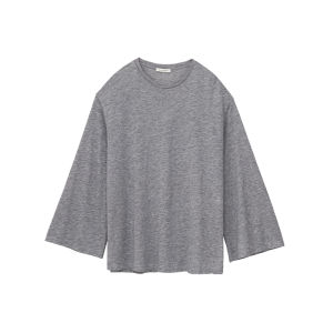 เสื้อยืดคอกลมแขนยาวผ้าขนสัตว์ Bluewedian ทรงหลวมสบาย ๆ สไตล์ฤดูใบไม้ร่วง ใหม่ล่าสุด ผ้าขนสัตว์ผสมโพลีเอสเตอร์ 64.8%