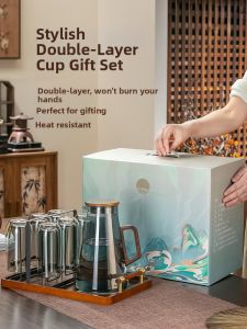 CRISTALGLASS | Double-layered Drinking Glasses Set Home Gift