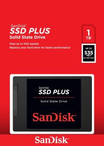 SANDISK SSD PLUS 500GB / 1TB / 2TB Internal SSD - SATA III 6 Gb/s 2.5"/7mm Up to 535 MB/s - SDSSDA-500GB-G26 Black