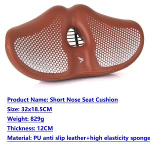 Oversized Noseless Bike Seat High Elastic Comfort Extra Wide Bicycle Seat Cushion Saddle Accessories Replacement for Men Women