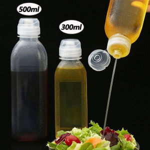 Chai Ép Đùn Gia Vị 300/500Ml Chai Đựng Gia Vị Bằng Nhựa Chai Xịt Dầu Dùng Cho Sốt Cà Chua Trộn Salad Đồ Dùng Nhà Bếp BBQ Dã Ngoại
