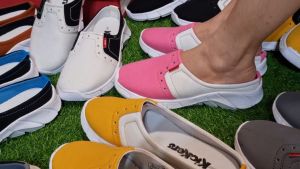 Sepatu selop kasual slip on pria wanita flatshoes bustong dewasa anak laki perempun terbaru kekinian